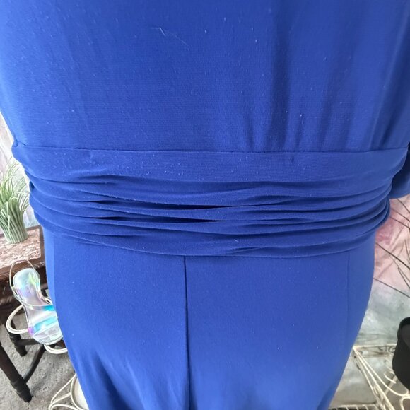 📌Jones New York Work-to- Weekend Soft Flowing Fabric Short Sleeves Midi Dress - Picture 8 of 16